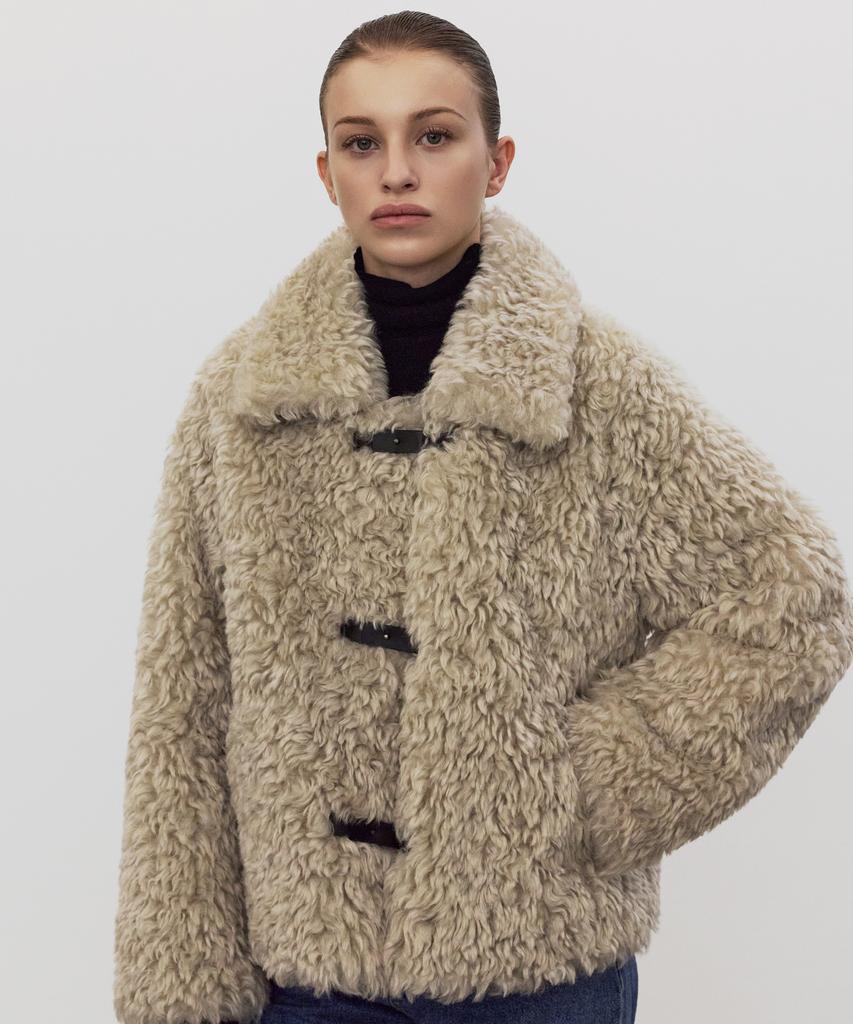 Ellioti Poodle Fur Jacket_3Color