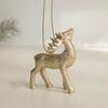 Gold Christmas Hanging Decoration Resin Hazelnut Pinecone Hanging Pendants Deer Horse Angel Soldier Christmas Tree Ornament