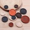 10Pcs Natural Wooden Cabochon Cameo Base Vintage Round Blank Setting Tray For Necklace Jewelry Making Findings Home Decoration