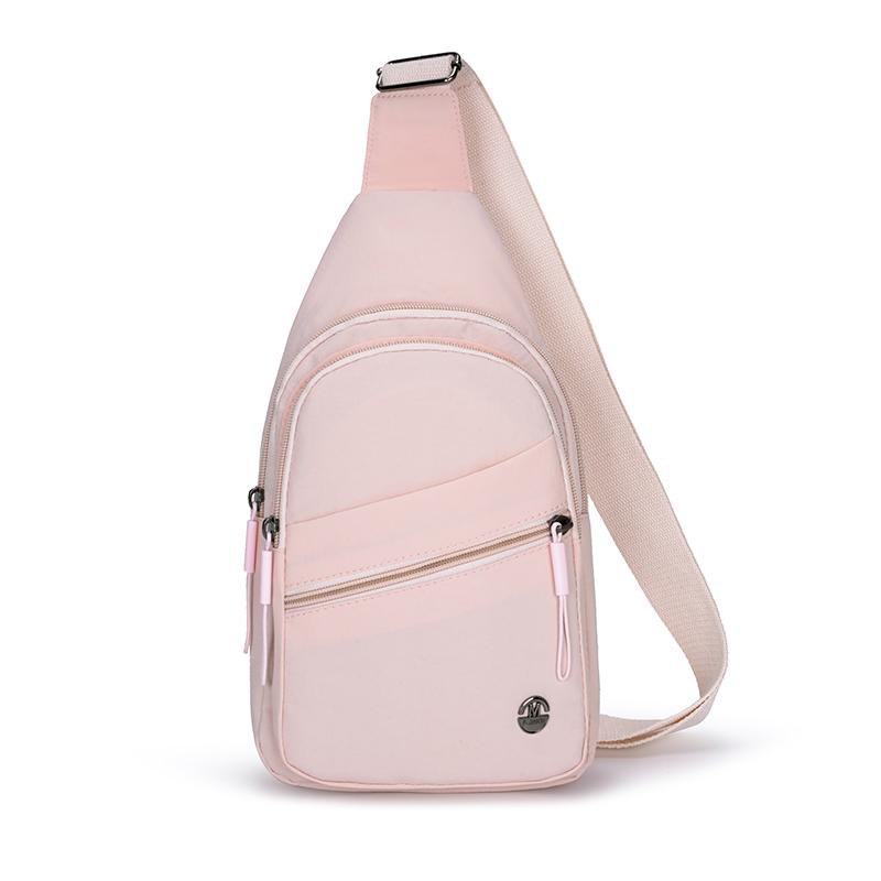 Crossbody Bag Women's Chest Bag Lightweight Water-Repellent Nylon Bag Outdoor Shoulder Bag