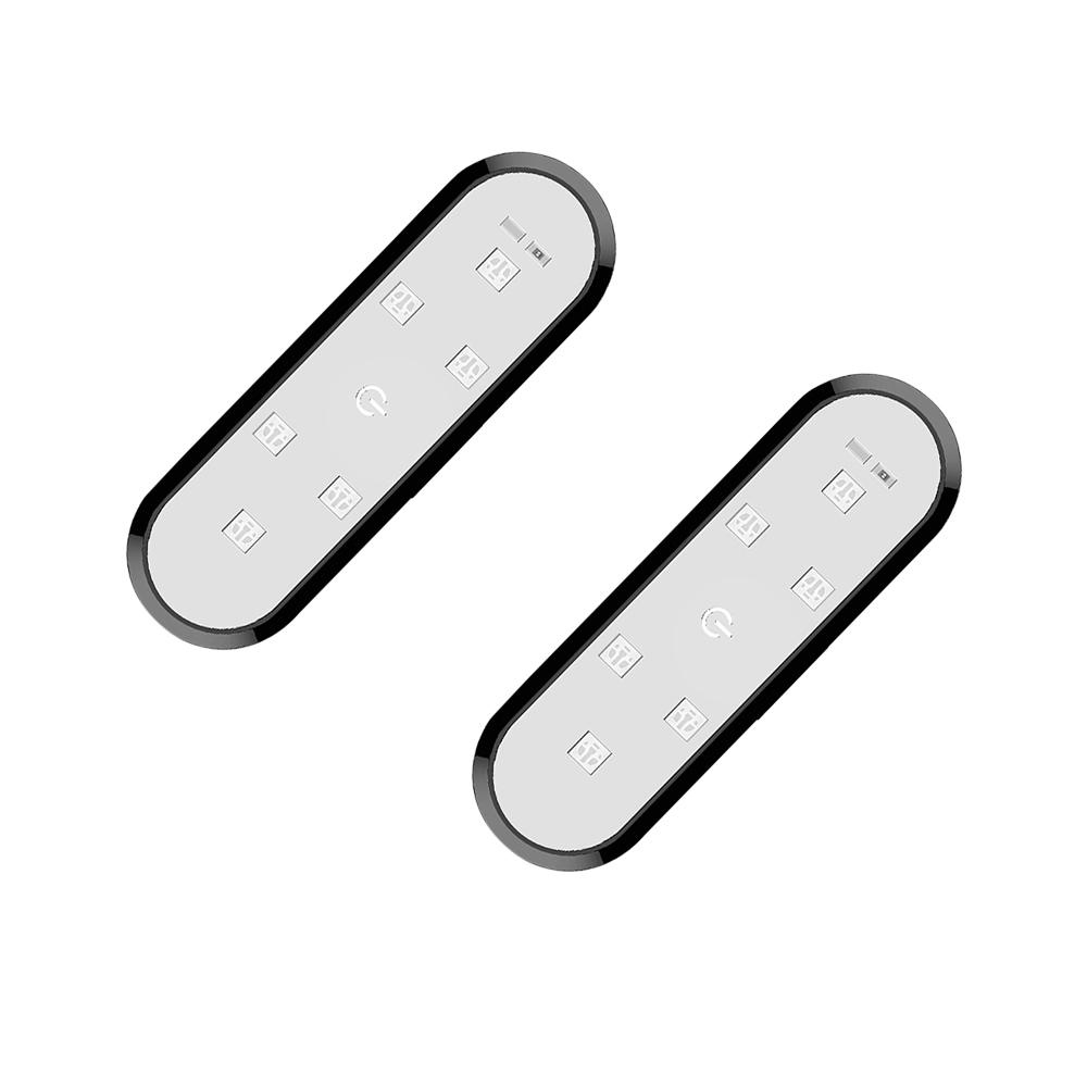 

2 шт. Автомобильные дверные фонари светодиодные приветственные огни с магнитным управлением USB зарядка автоматическое открытие двери безопасная аварийная сигнальная лампа предотвращения столкновений белый