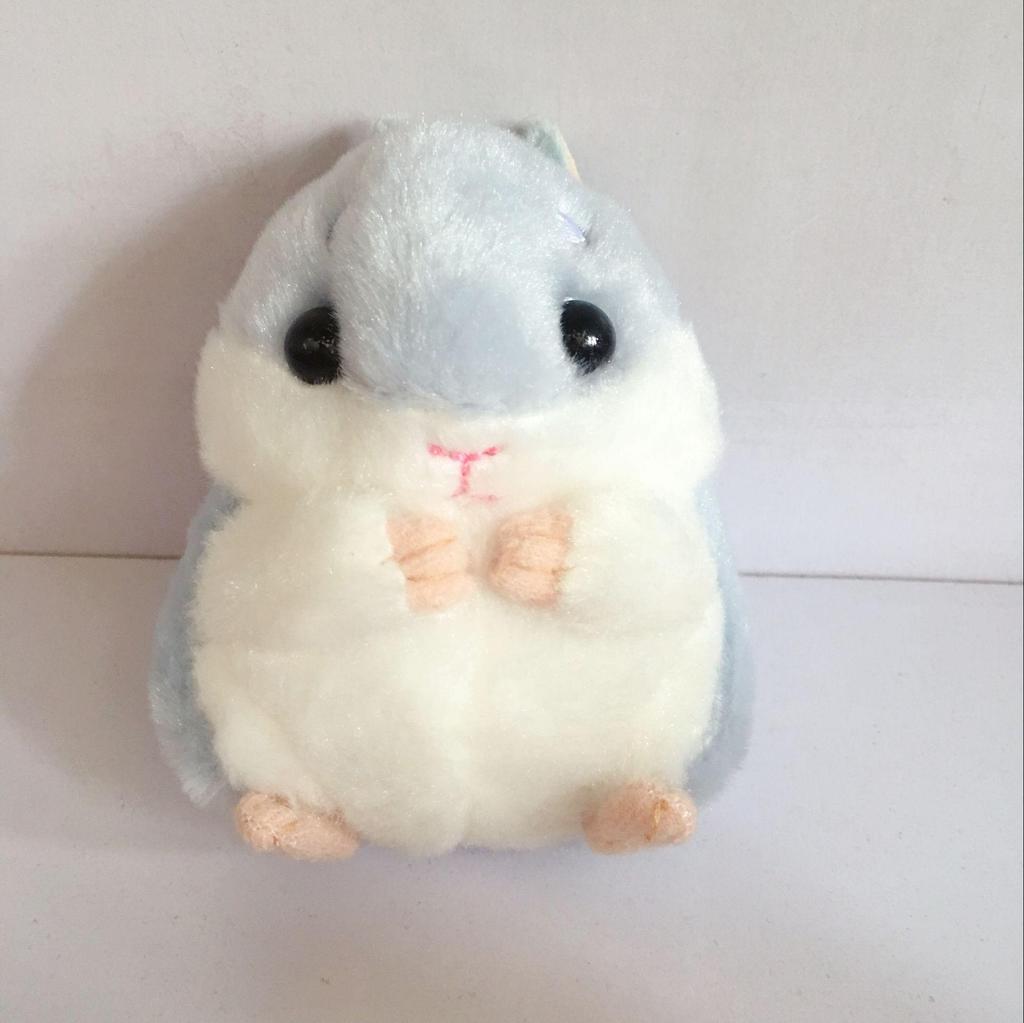 Cute Japanese Hamster Plush Keychain Doll - Small Pendant Backpack Ornament
