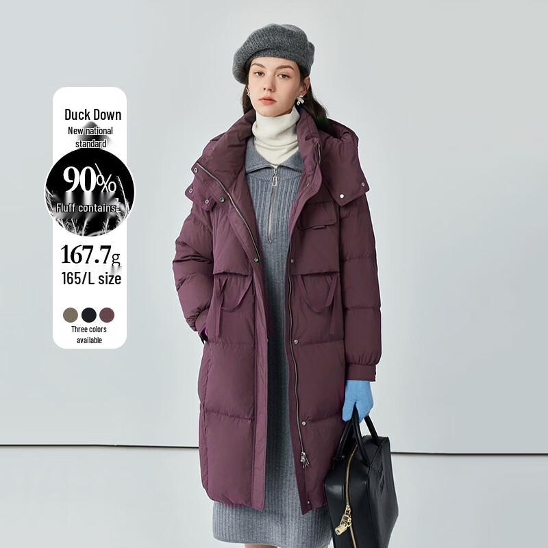 

Женское длинное пуховое пальто с капюшоном FML86097 L