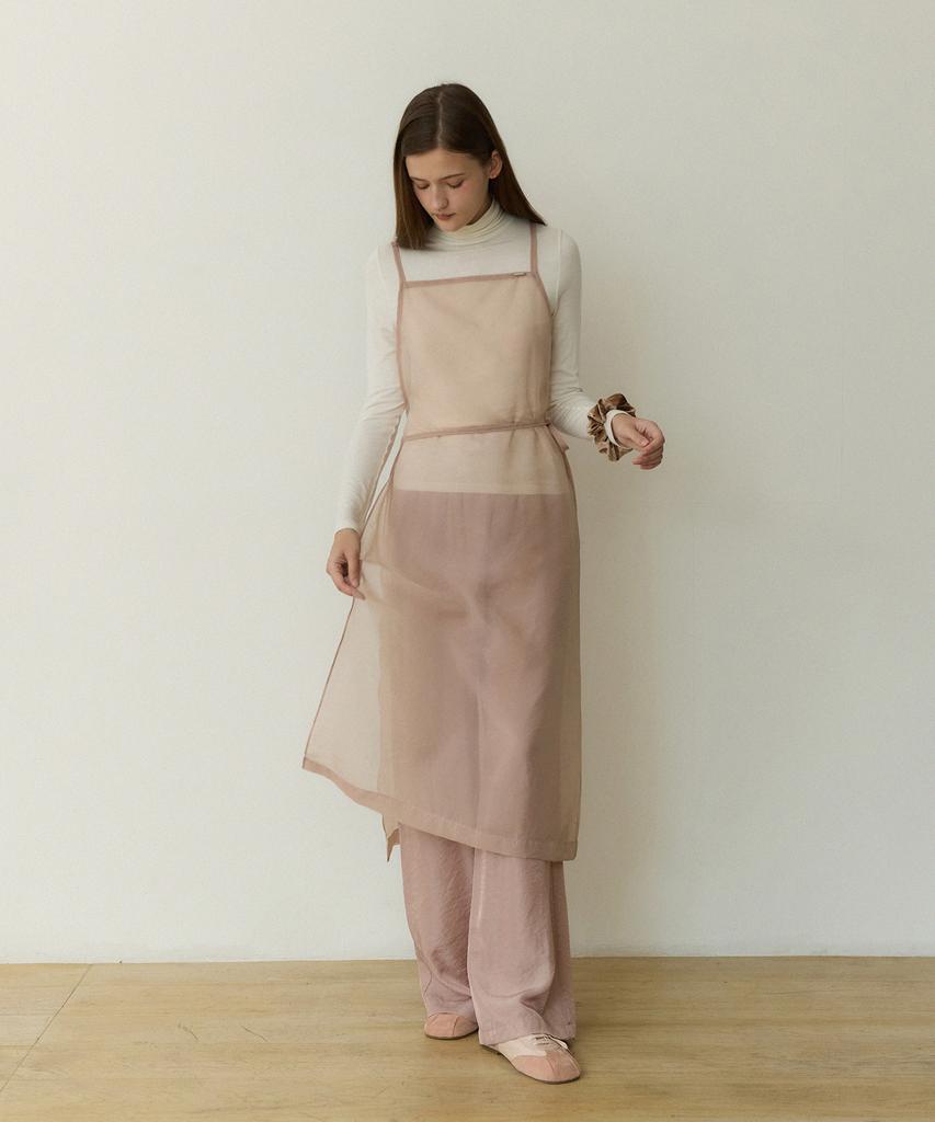 Adowl Grace Sheer Layered Set - Ash Pink