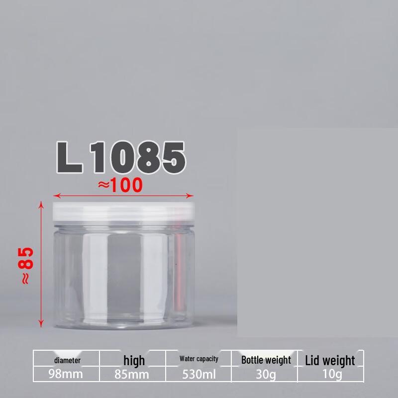 Yunrui Transparent Round Plastic Storage Jar