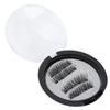 4pcs Magnetic Eyelashes Glue Free Magnetic Eyelash Clip Eyelashes Thick False Eyelashes Set Dual Magnetic Lashes KS01