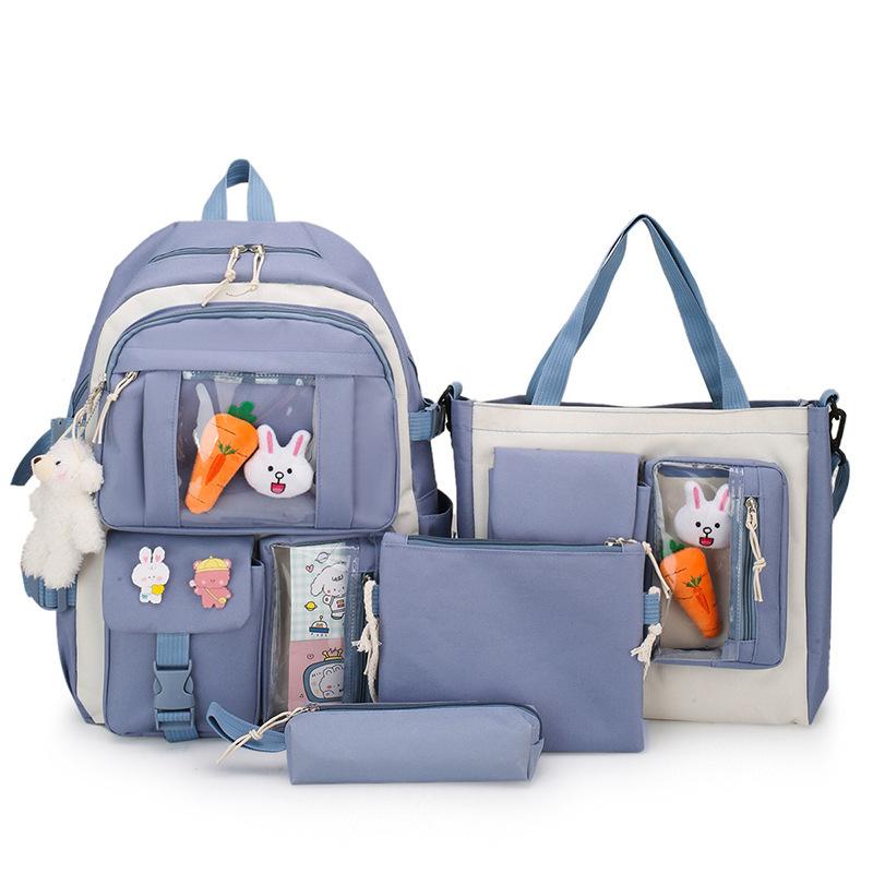 Schoolbag for girls Junior high school students Lightweight primary school students Fresh and sweet Grades 3 to 5 and 6 Large capacity backpack
