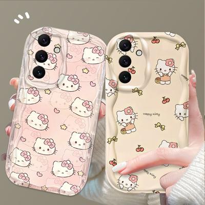 Kreslený obal Hello Kitty pro Samsung Galaxy A16 A06 A55 A35 A25 A15 A05 A05S A54 A34 A24 A14 A73 A53 A33 A23 A13 A52 A32 A22