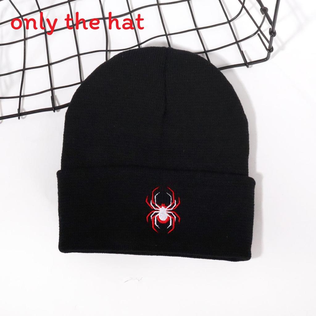 Spider Animal Inspired Embroidered Knit Hat For And Street Fashion Enthusiasts