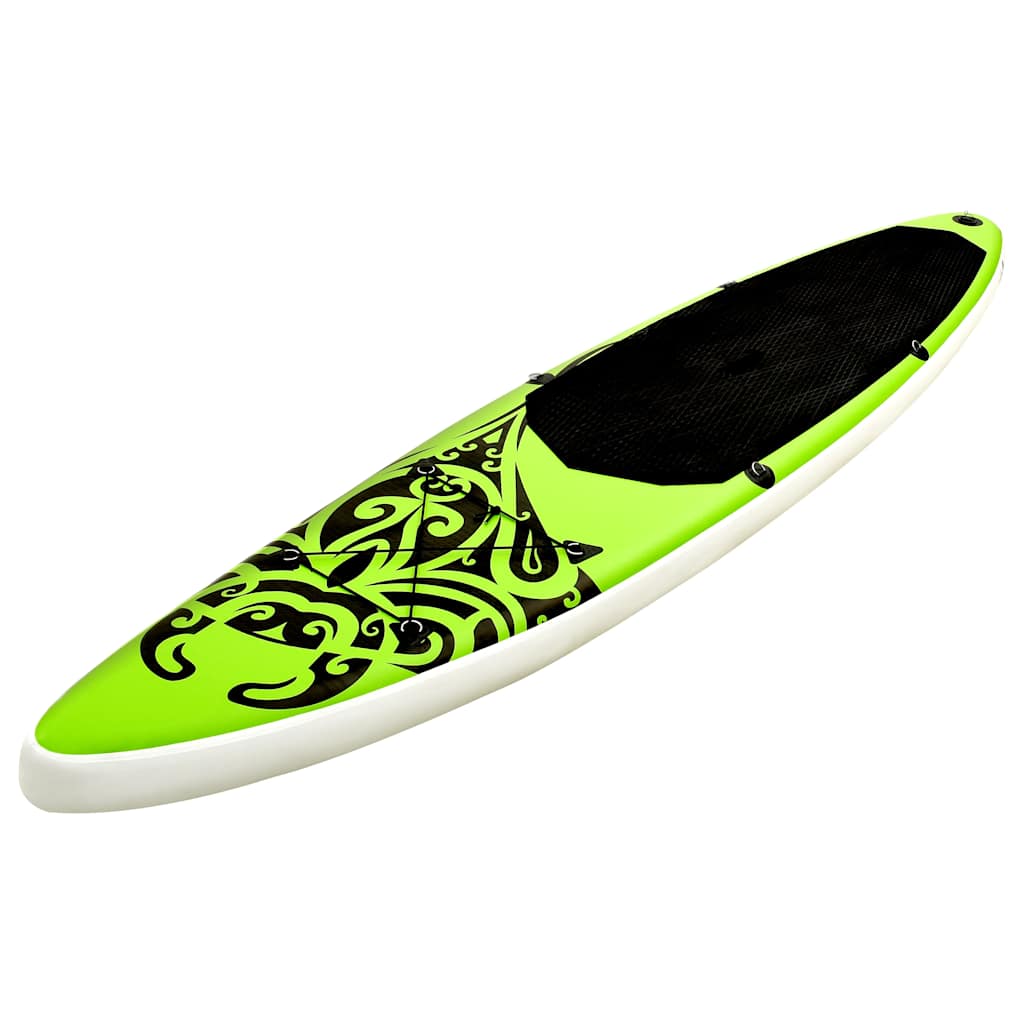 Aufblasbares Stand Up Paddle Board Set 305 x 76 x 15 cm Grün