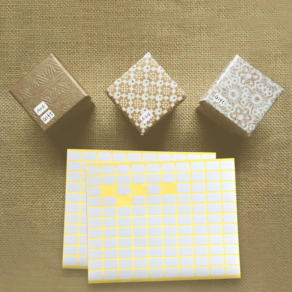 Pack of 4950, 45 Sheet White Rectangle Labels Small Blank Stickers Self Adhesive Writable Stickers for Office Home DIY Craft Supplies 0.5 x 0.75 Inch