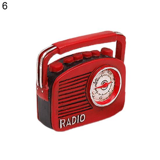 Retro Mini Figuren Display Form Harz Telefon Kamera Schreibmaschine Home Ornament