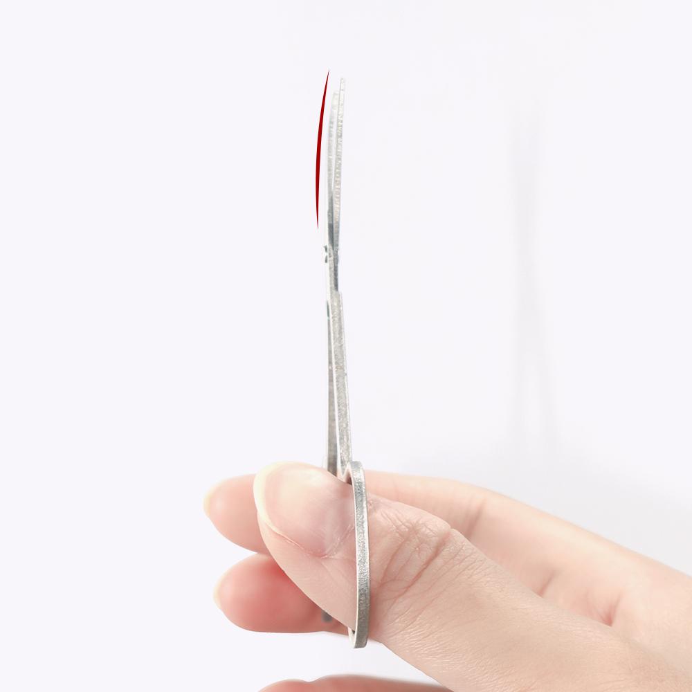 GLAMLASH 1ks zakřivené nůžky Nerezová ocel nůžky na zastřihování obočí nůžky na zastřihování vlasů pinzeta na zastřihování nehtů