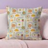 Boho Plant Nordic Pillow Case Anti-dustmite Pillowcase Invisible zipper silky short plush Sofa cushion cover