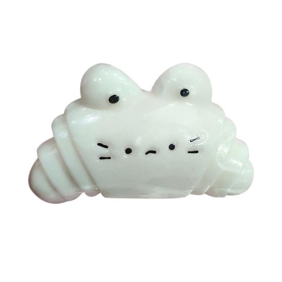 

Cartoon Croissant Squeeze Toy Stress Relief Slow Rising Bread Sensory Toy Portable Kids Adults Simulated Food Pinch Fidget Toy