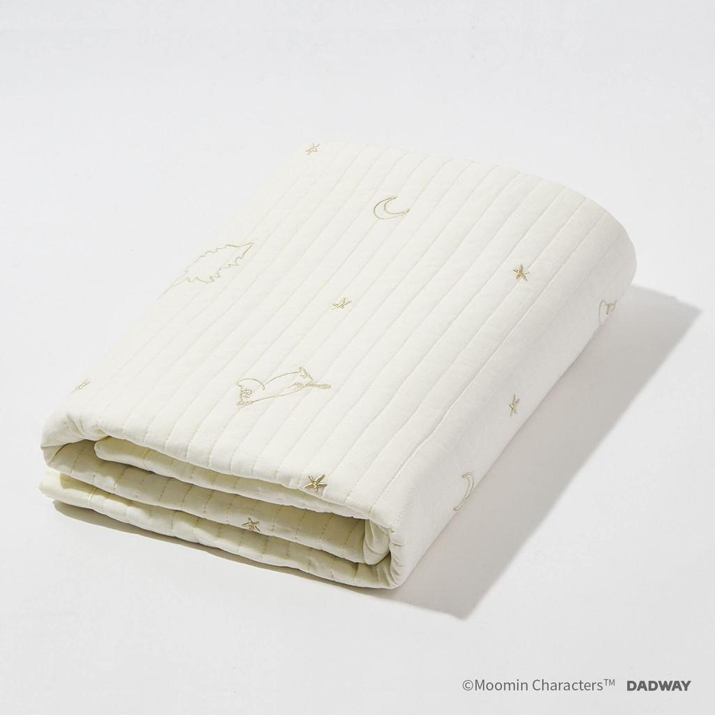 DADWAY MOOMIN BABY Quilted Blanket, Large, Stella, Off-White, NZMB005150222