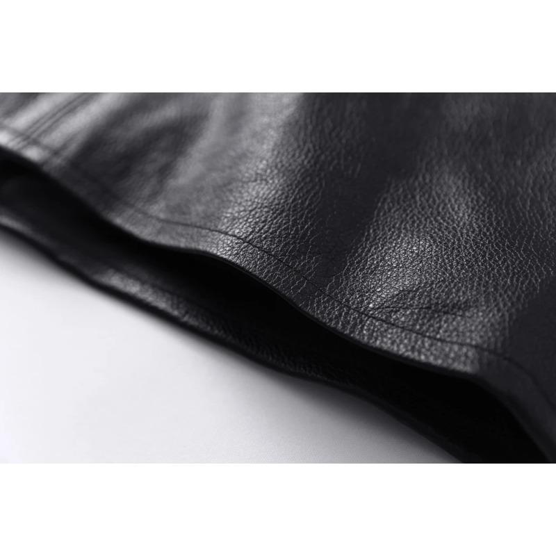 Chinese Size Men's Genuine Leather Jacket 100% Natural Cowhide Leather Coat Men Skin Clothing Autumn Spring Asian Size S-6XL