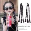 Kids Wig Braid Hair Ring Sweet Cool Boxing Braid Colorful Ropes Girl High Ponytail Twist Braid Rubber Band Headband Hair Accessories