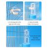Water Bottle Drinker Clear Food Dispenser Container Set Mount In Cage