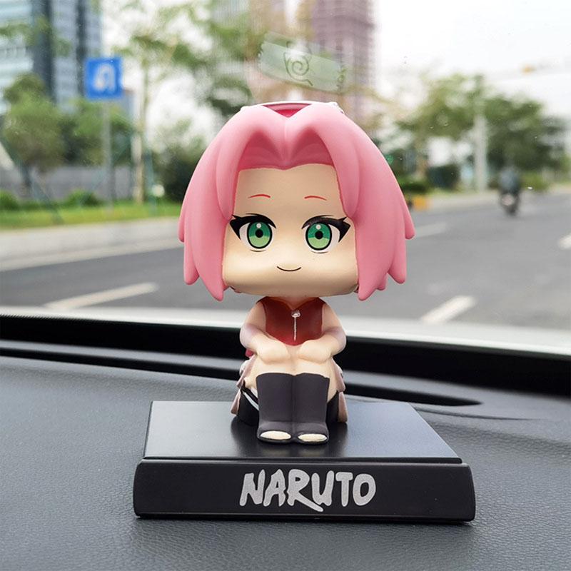 Anime Naruto Figure Uzumaki Naruto Kakashi Sasuke Itachi Car Ornaments Shake Head Cute Action Figure Figures Model Toys Gift