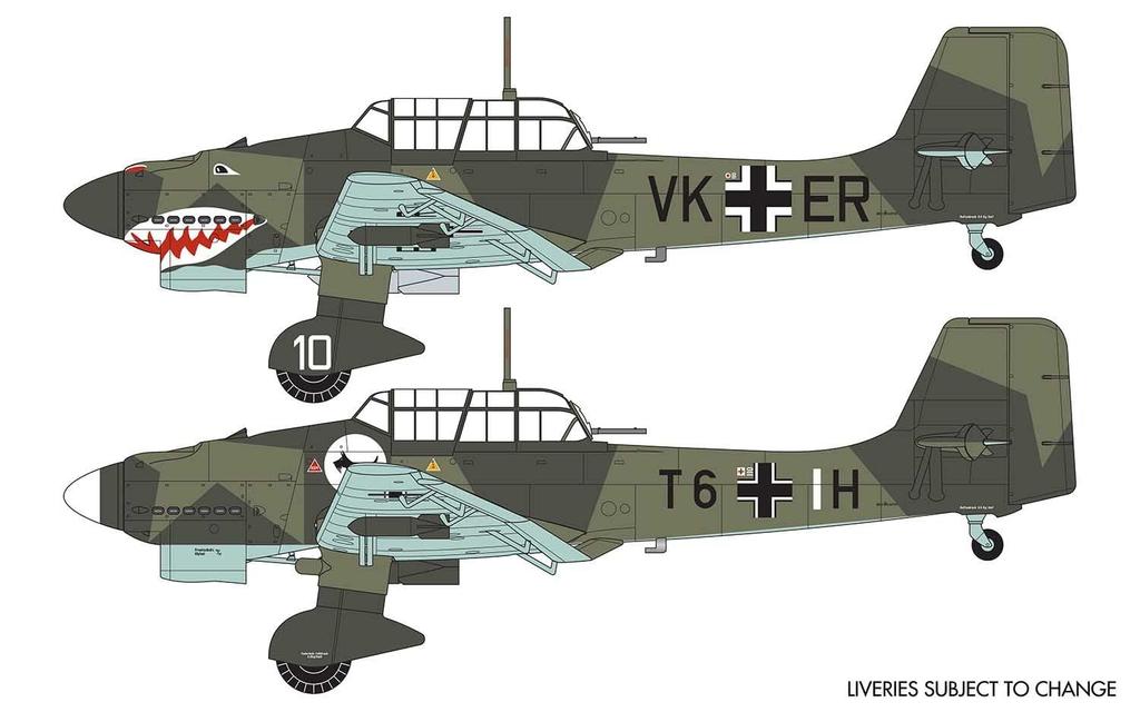 Airfix 1/72 German Air Force Junkers Ju 87 B-1 Stuka Plastic Model Kit X-3087A