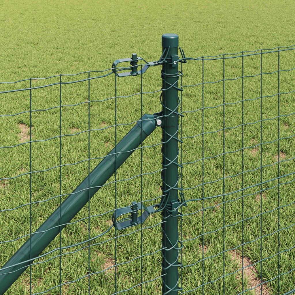 Fence Posts with Drive In Sleeve 52 Pcs Green