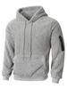 Pull à capuche rembourré en velours pelucheux pour homme Automne Hiver Veste pull pour homme Évacuation de l'humidité Coupe confortable Doux pour la peau Respirant Hauts