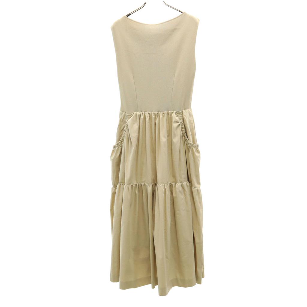 Mila Owen Ärmelloses Wechsel-Langkleid 1 Beige Damen Gebraucht