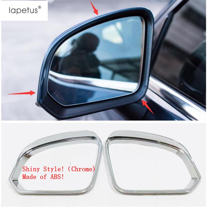 Car Rearview Mirror Rain Eyebrow Decoration Protection Cover Trim For VOLVO XC40 2018 - 2025 ABS Chrome Accessories Exterior Kit