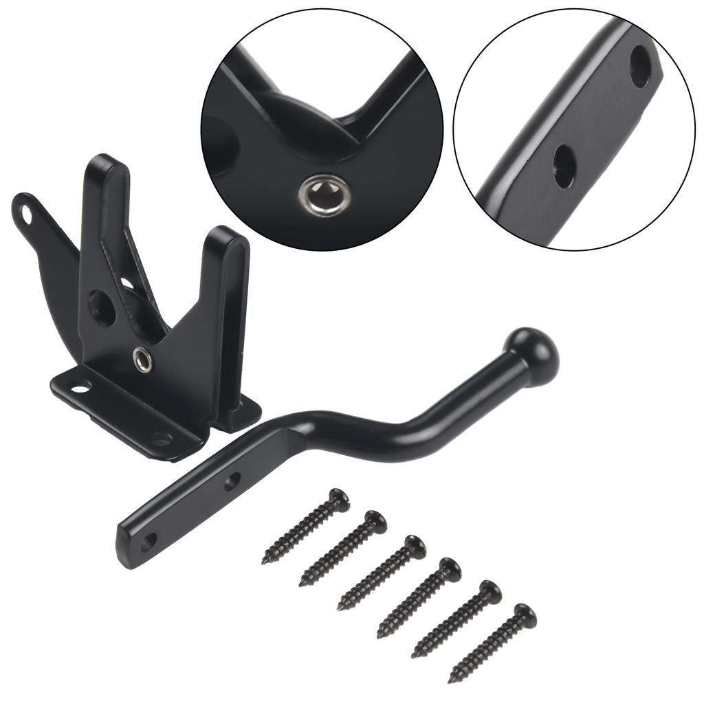 Useful High Quality Practical Door Latch Bolt Garden Gate Hardware Hinge Security Accessories Black Carbon Steel