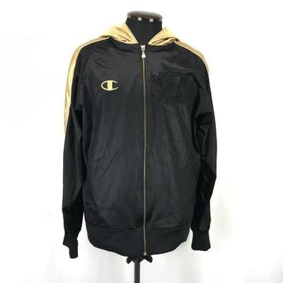 GOLDWIN Made Gold Hooded Parka/Men's Size XL/Black×Gold/Track Jacket/Jumper(USED)