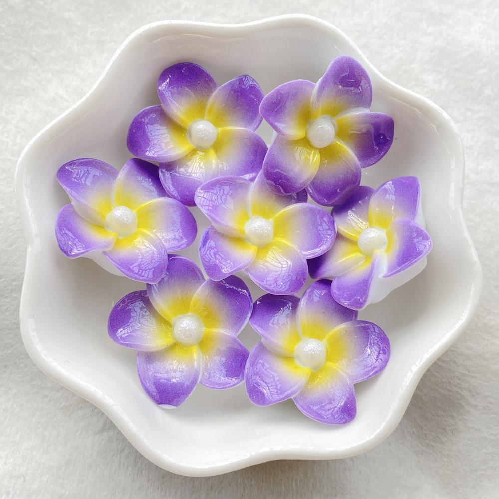 

10Pcs New Cute Resin Cartoon Colorful Flowers Series Flat Back Scrapbooking DIY Jewelry Craft Decoration Accessories