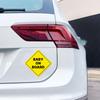 GEEKBEAR Baby Car Sign - Sticker or Magnet, Color Variations, Weather Resistant - Diamond