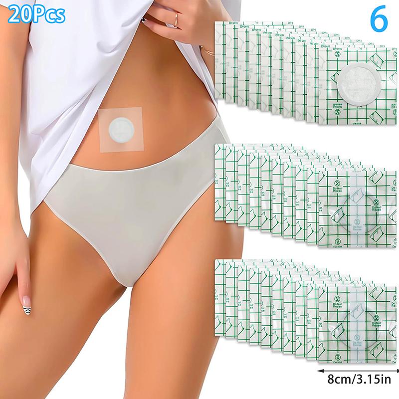 Replacement Disposable Castor Oil Pack Self-Adhesive Universal Adhesive Navel Stickers Seepage Resistant Belly Button Protectors