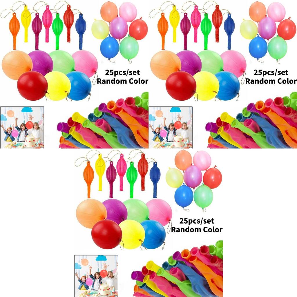 Thick Latex Children's Hand Clapping Balloons With Elastic Bands Round Shape 10-inch Size
