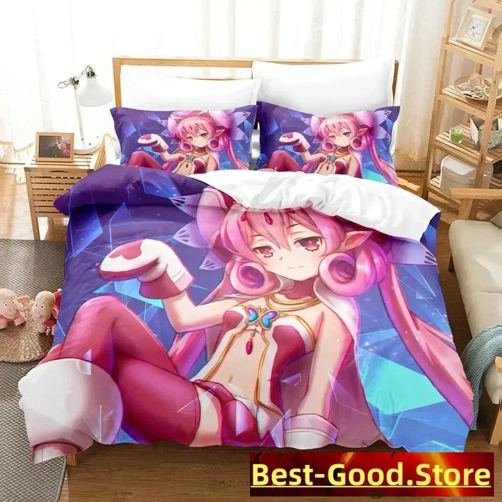 2023 Pink Neneka Bedding Set Single Twin Full Queen King Size Bed Set Adult Kid Bedroom Duvetcover Sets Anime Parure De Lit Bed