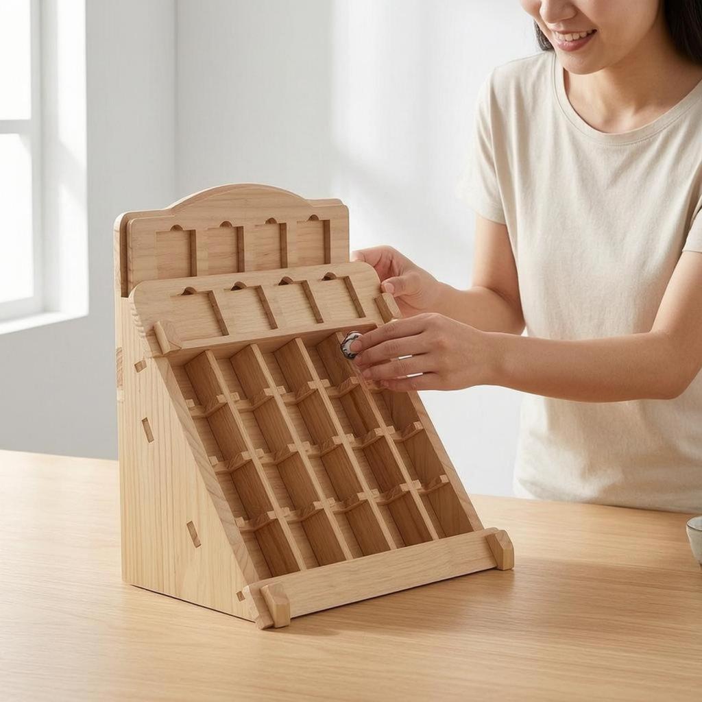Divided Compartment Rack Sturdy and Stable Home Decor Easy to Clean