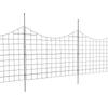 Garden Fence, No Dig Fence 36.6''(H)x29.5''(L) Animal Barrier Fence, Underground Decorative Garden Fencing with 2.5 Inch Spike Spacing, Metal Dog