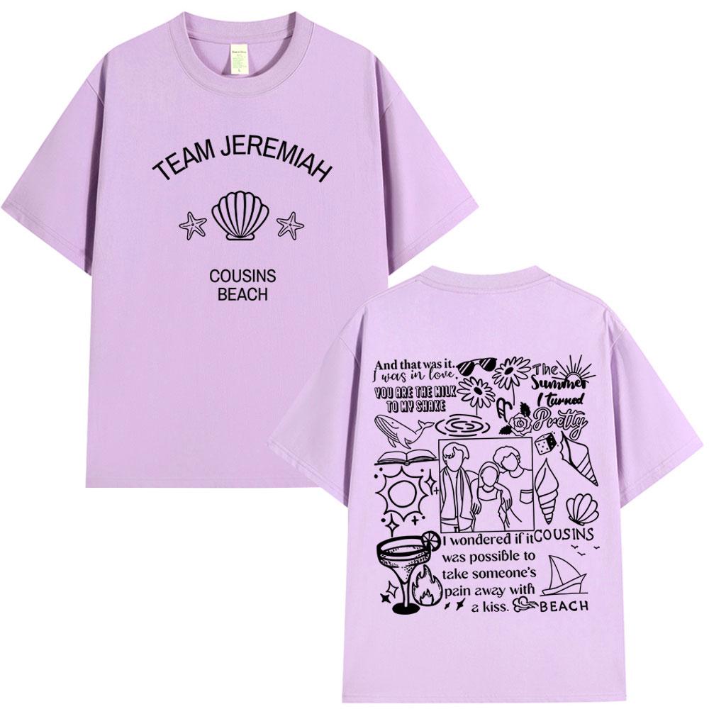 TV Play The Summer I Turned Pretty Team Jeremiah Cousins Beach Graphic Tshirt Men Women Casual Cotton T Shirts Oversized Tshirt