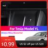 Car Sticker For Tesla Model YL 2025 6-seater  Wireless Charging Silicone Pad Central Control Anti Slip Pad Car Dust Accessories