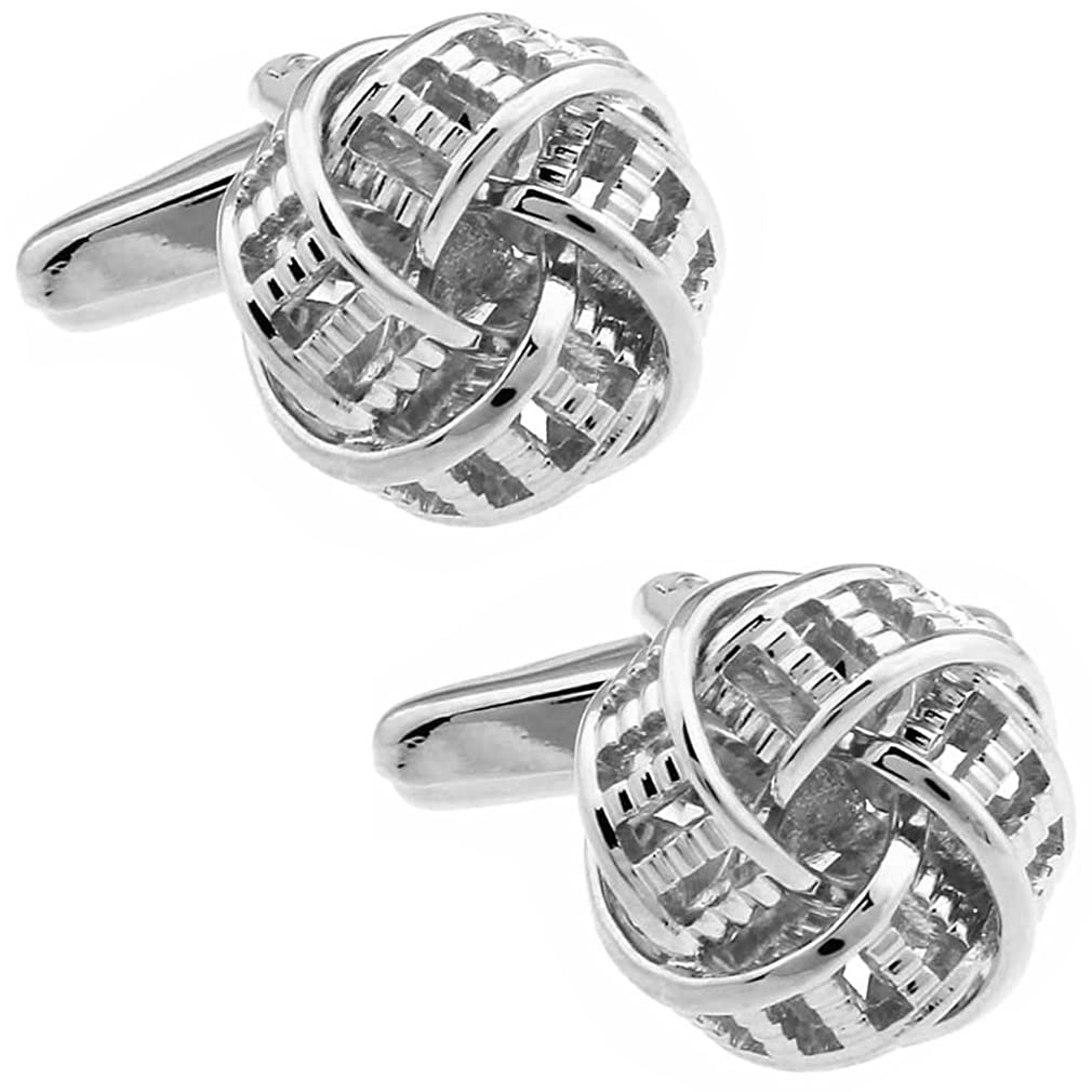 

Cufflink specialty store CUFF Silver Knot Cufflinks Cufflinks (Track Knot)