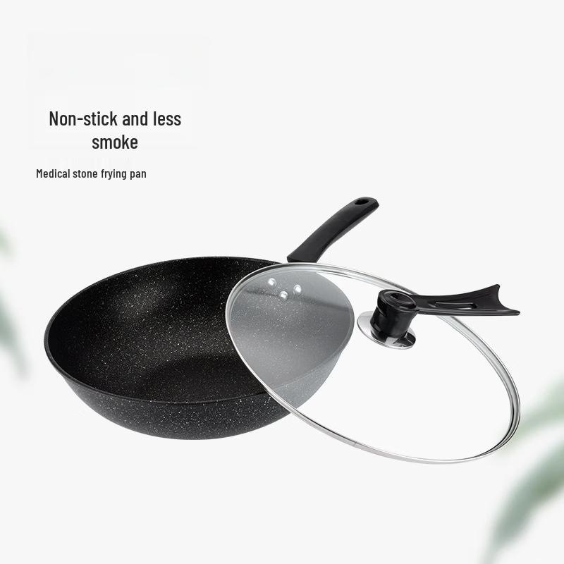 Zhi Shi Maifan Stone Wok with Lid, 32cm