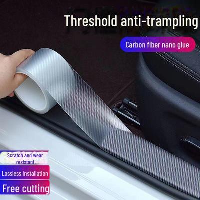 Universal Anti-Scratch Car Door Threshold Strips - Invisible Transparent Pedal Protection Stickers for Decor