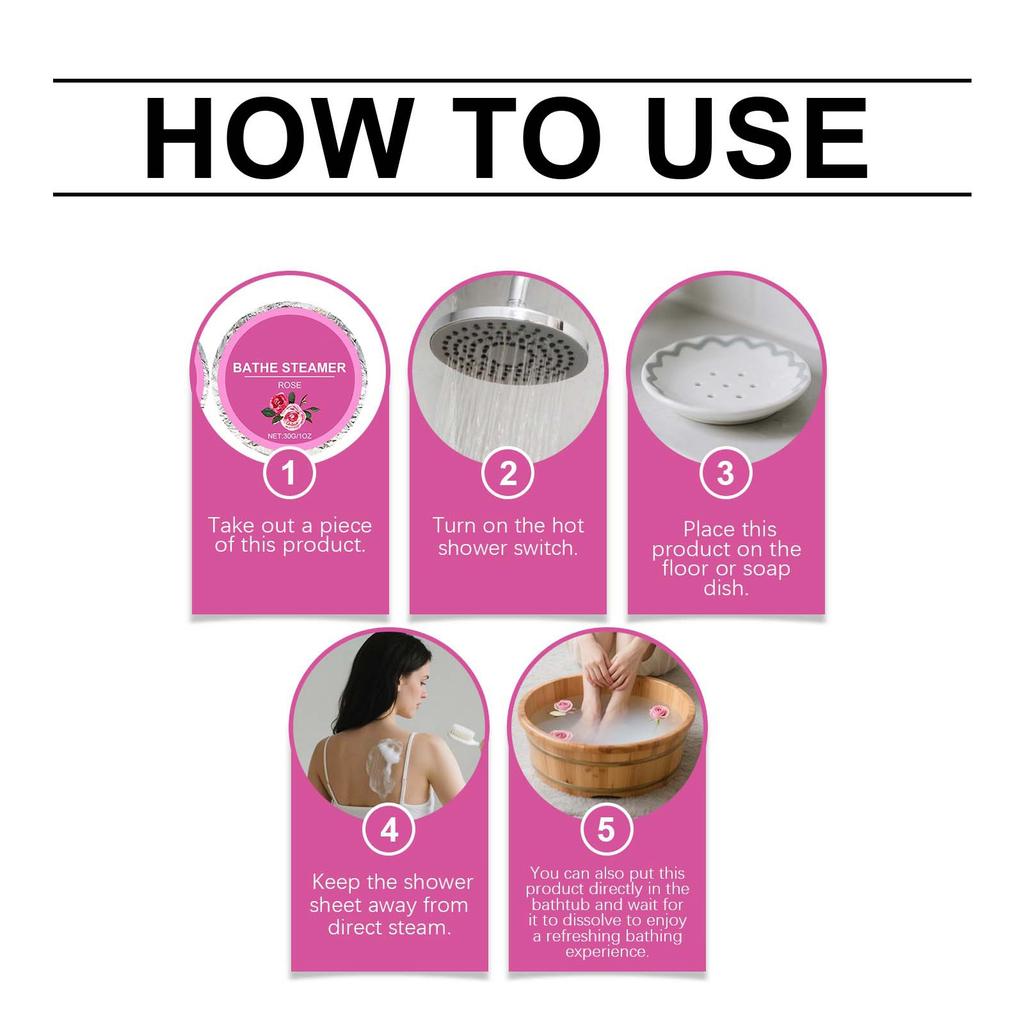 Sprchová parní aromaterapie, Aromaterapeutické tablety do sprchy jako dárky k narozeninám pro manželky, Dámský parní hrnec do koupele