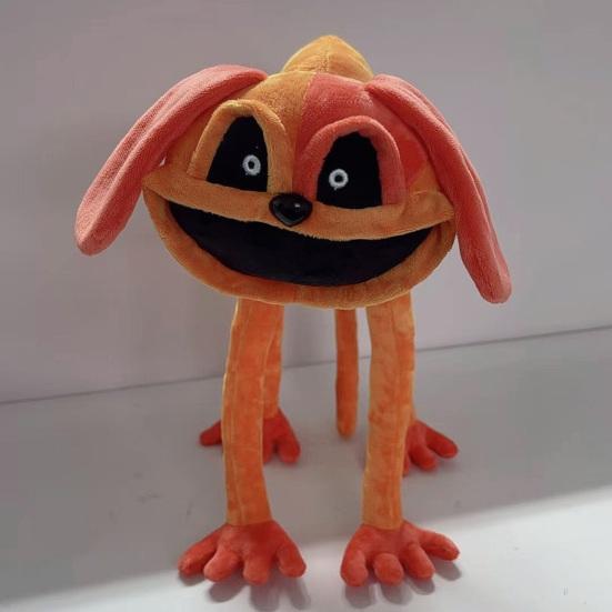 Peluche de gato morado aterrador y sonriente, almohada de peluche de boca grande, suave y esponjoso, juguete de peluche único para fanáticos de los juegos y niños