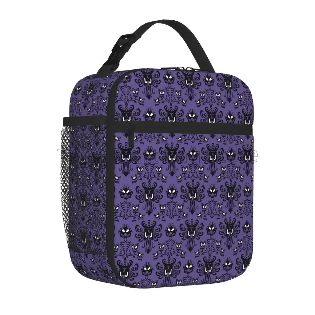 Wolf Dreamcatcher Art Thermal Lunch Bag for Women Reusable Portable Lunch Box Waterproof Cooler Tote Bag for Work Travel Picnic