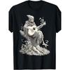 Goth Skeleton Playing Guitar Dark Fantasy Medieval Gothic T-Shirt
