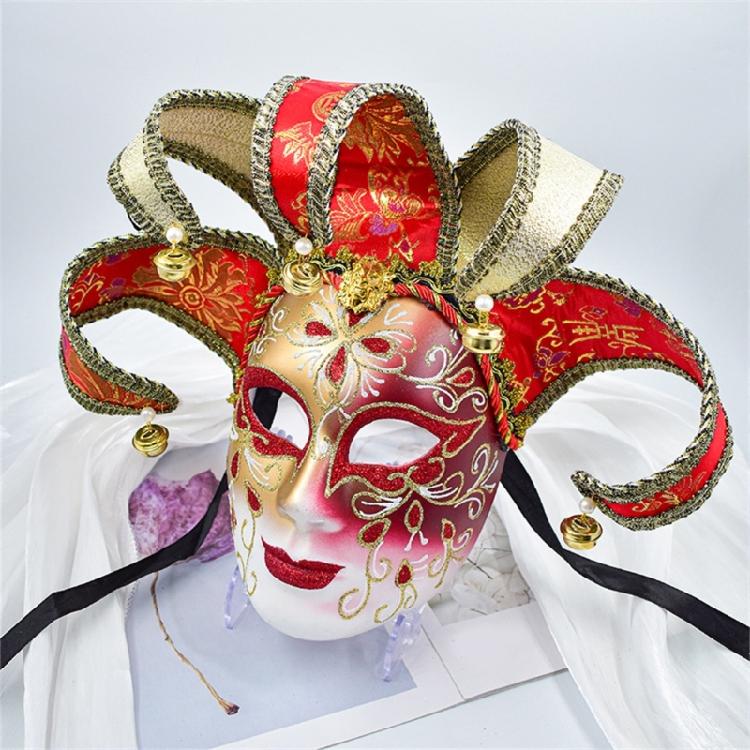 Masquerade Mask for Men Women Venetians Jester Mask Halloween Cosplay Party Costume Cosplay Mask for Wall Decorations
