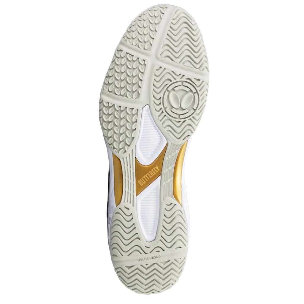 Butterfly Resoline Refornes Table Tennis Shoes 93620 Size Cm White/Gold, 27.5