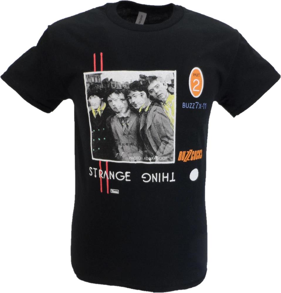 Unisexs Black Official Buzzcocks Strange Thing T Shirt S